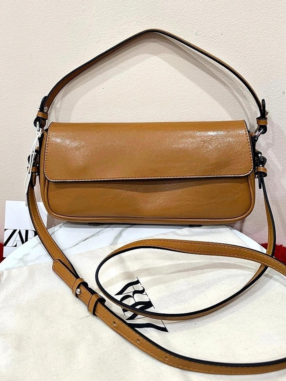 ZARA Brown Shoulder Crossbody Bag NWT
